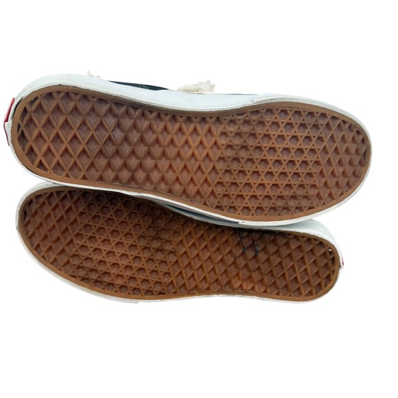 Vans Slip-On Deconstructed Skull Patch Frayed Canvas Sneakers Mens‎ 7.5 Punk main image 4